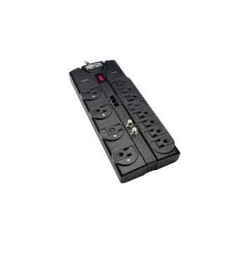 Tripp Lite Protect It 12-Outlet Surge Protector TLP1208TELTV